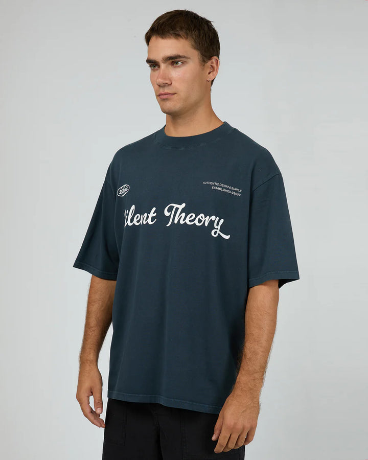 Silent Theory Authentic Box Tee - Navy