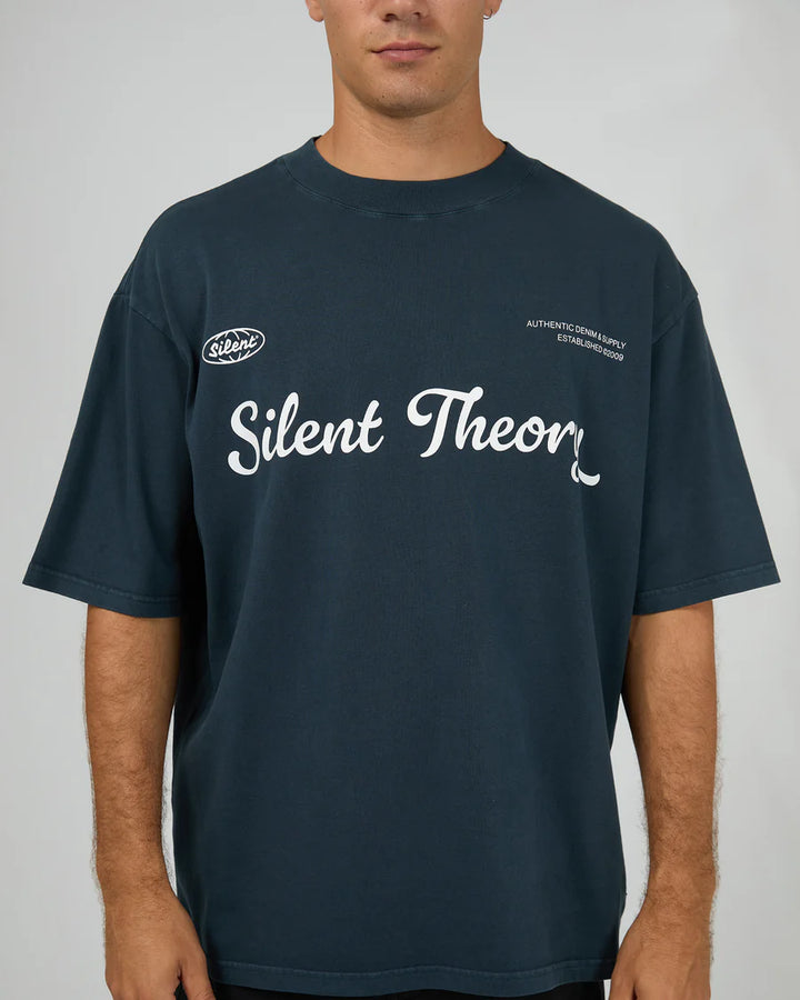 Silent Theory Authentic Box Tee - Navy