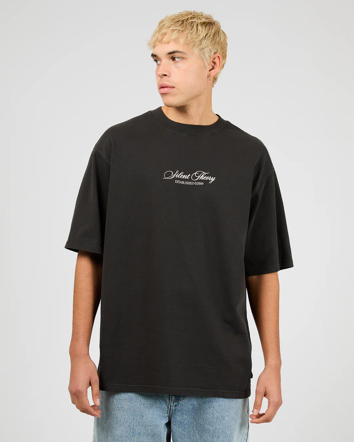 Silent Theory Stride Tee - Charcoal