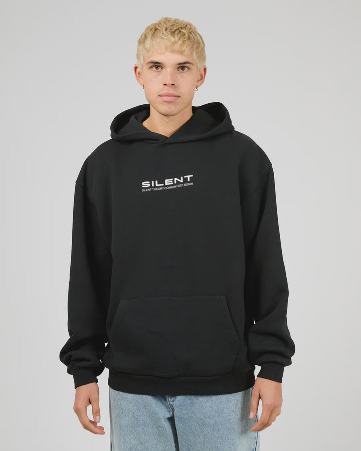 Silent Theory Weld Hoodie - Washed Black