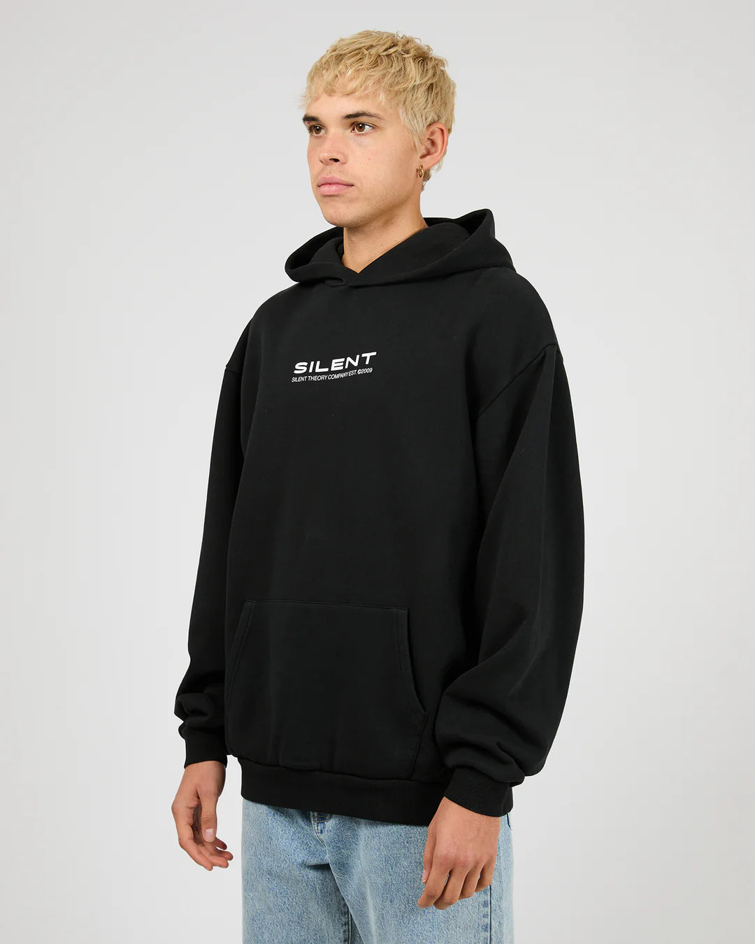 Silent Theory Weld Hoodie - Washed Black