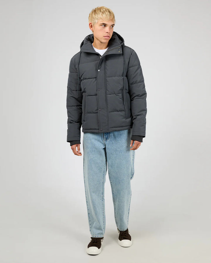 Silent Theory Movement Puffer Jacket - Charcoal