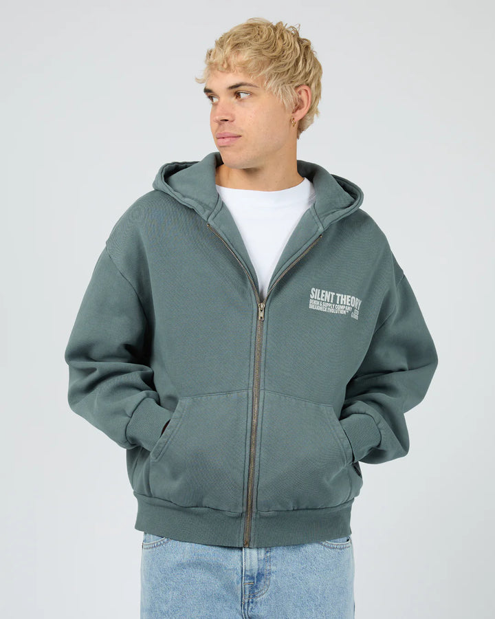 Silent Theory Evolution Zip Thru Hoodie - Blue