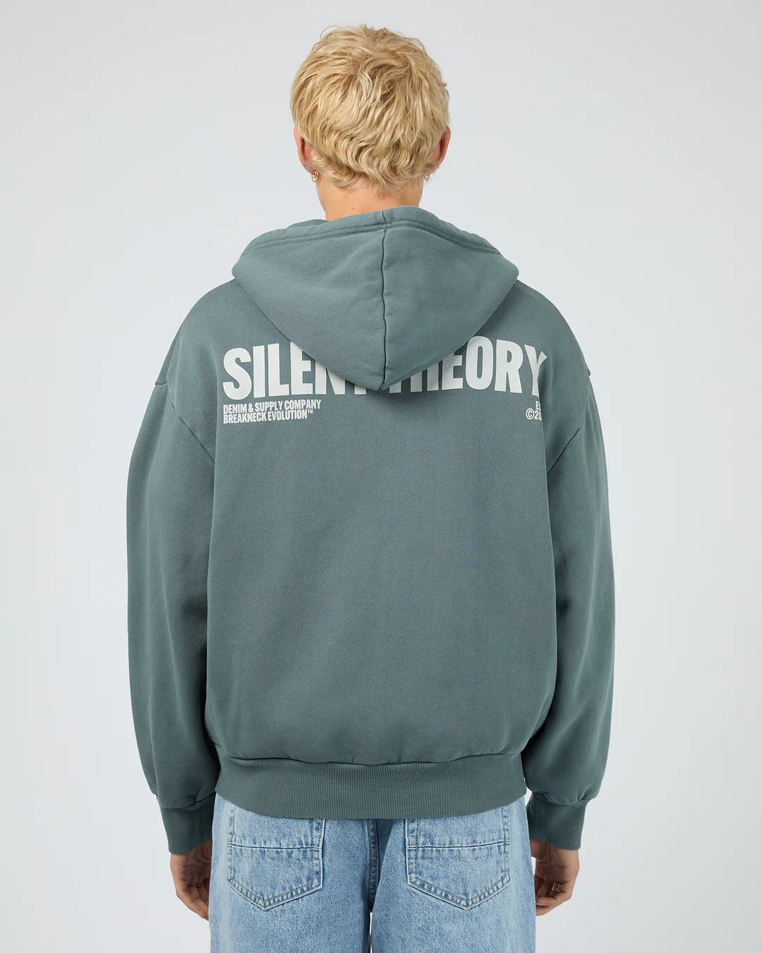 Silent Theory Evolution Zip Thru Hoodie - Blue