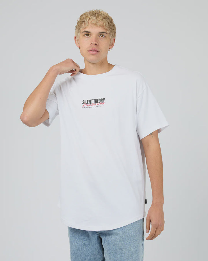 Silent Theory League Scoop Tee - White