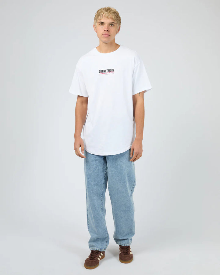 Silent Theory League Scoop Tee - White