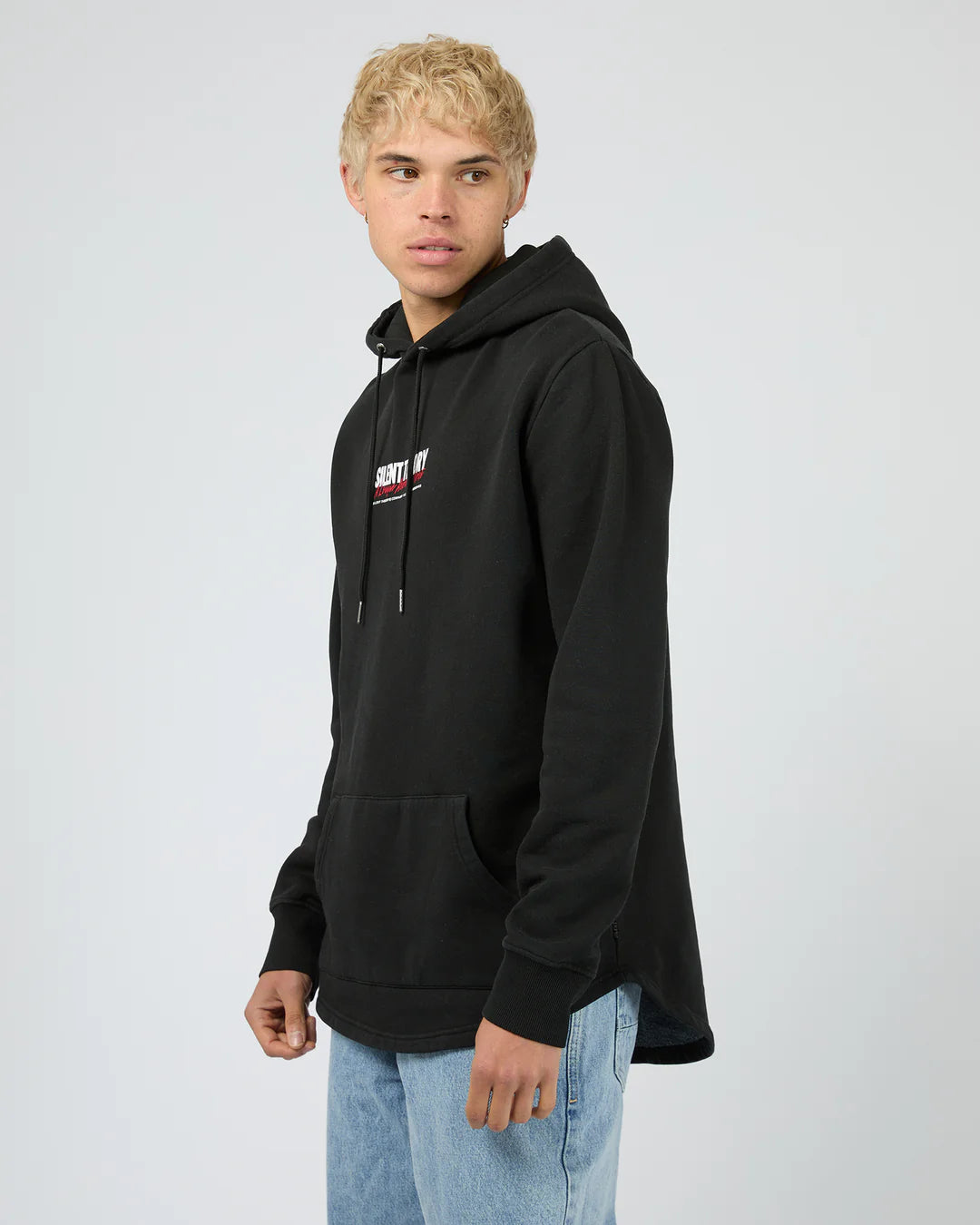 Silent Theory League Scoop Hoodie - Washed Black
