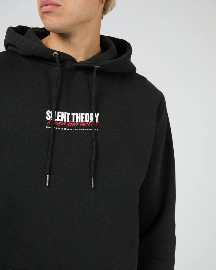Silent Theory League Scoop Hoodie - Washed Black