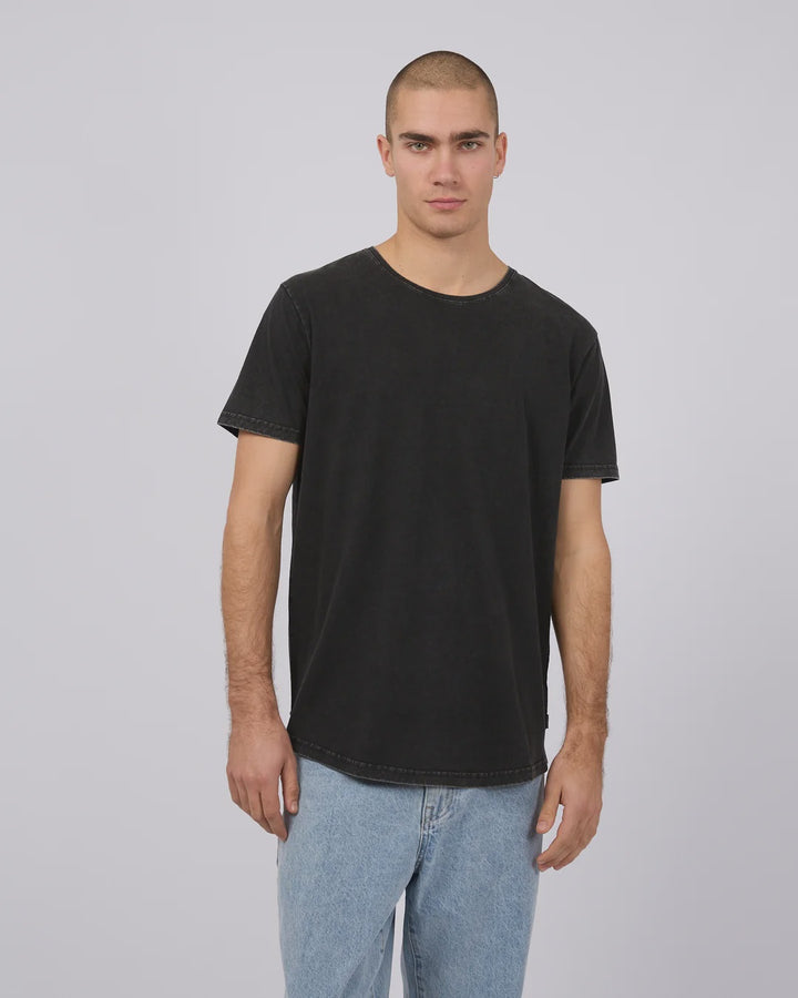 Silent Theory Tail Tee - Washed Black