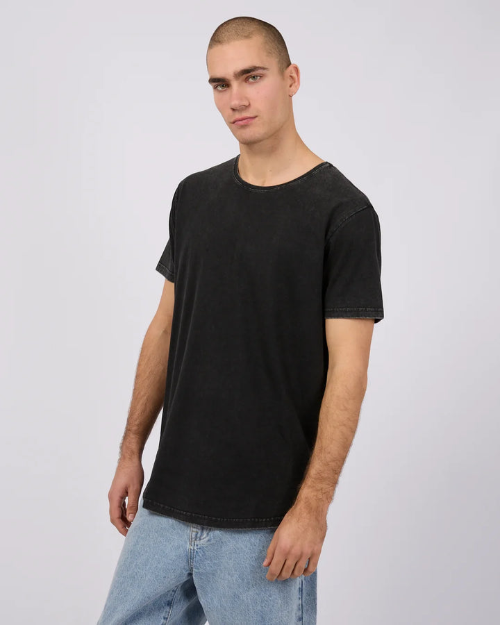 Silent Theory Tail Tee - Washed Black