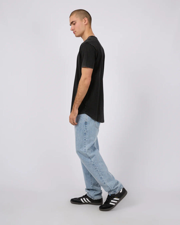 Silent Theory Tail Tee - Washed Black
