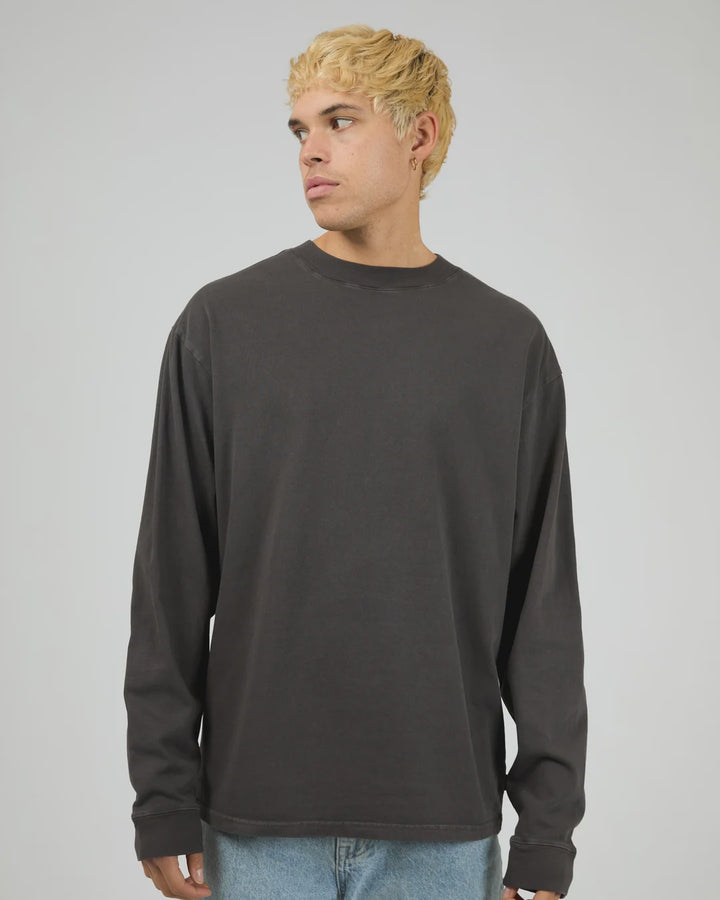 Silent Theory Heavyweight LS Tee - Coal