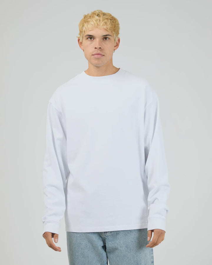 Silent Theory Heavyweight LS Tee - White