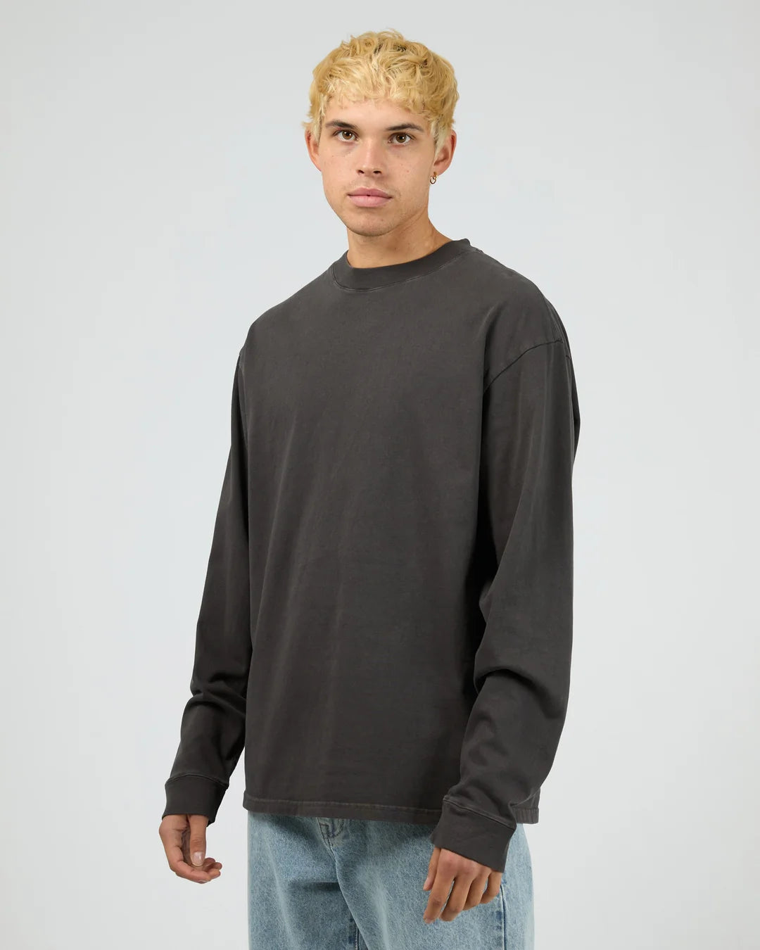 Silent Theory Heavyweight LS Tee - Coal
