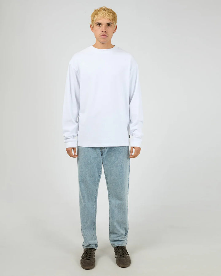 Silent Theory Heavyweight LS Tee - White