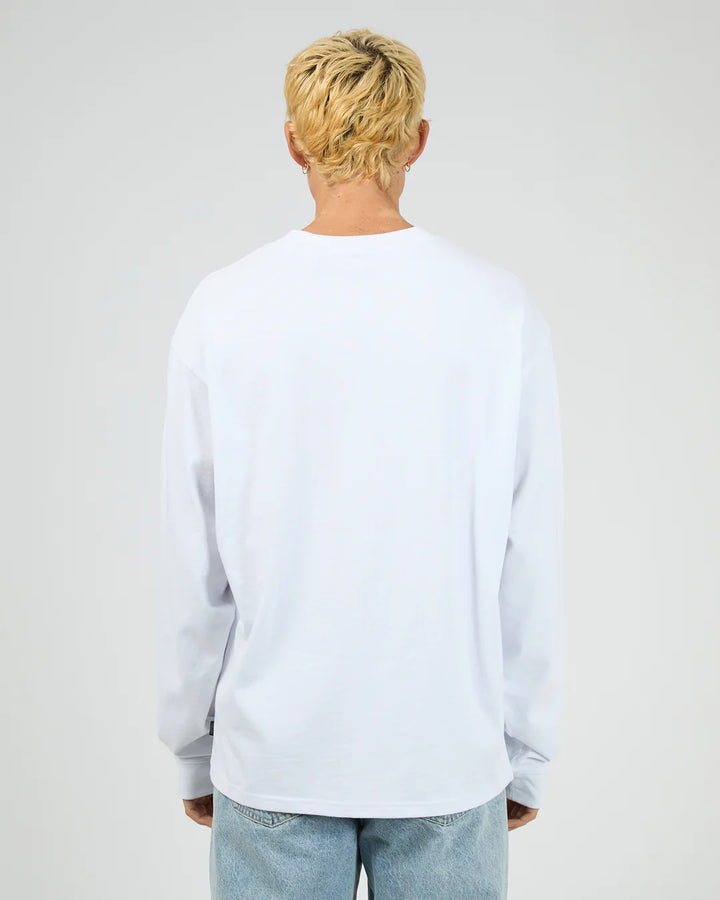 Silent Theory Heavyweight LS Tee - White