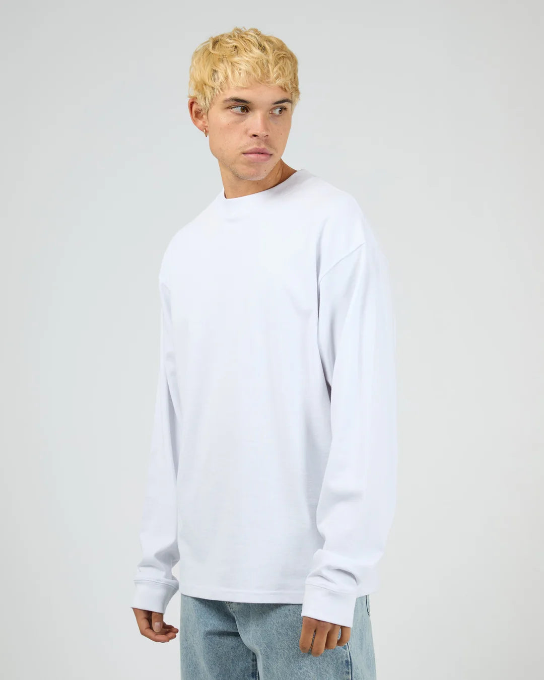 Silent Theory Heavyweight LS Tee - White