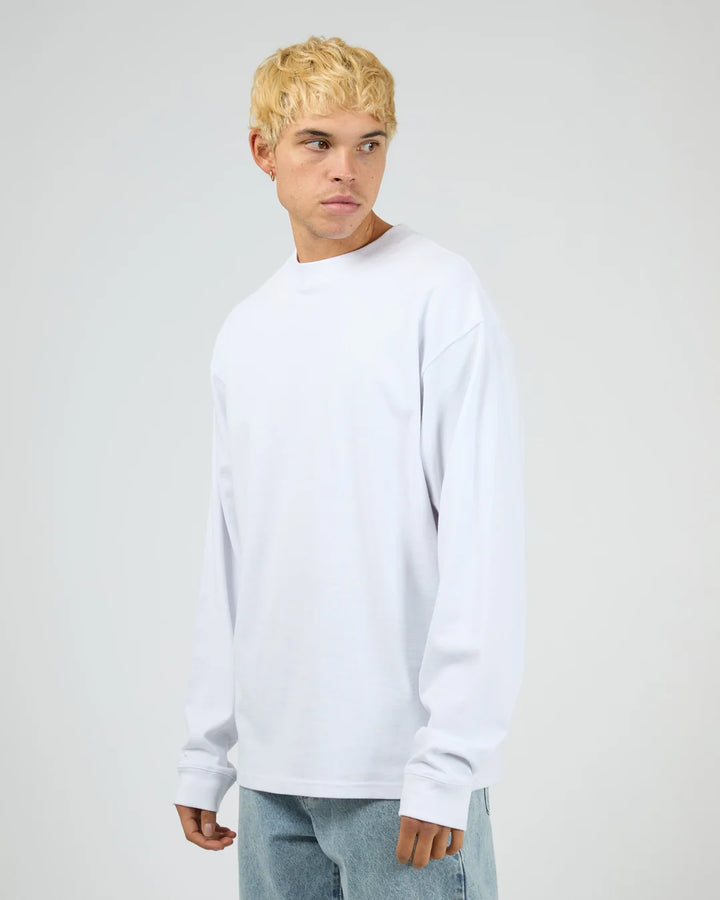 Silent Theory Heavyweight LS Tee - White