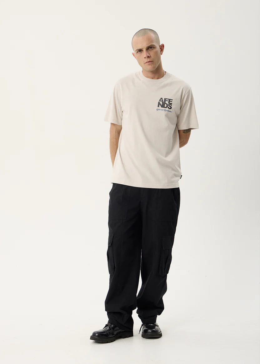 Afends Funnel Retro Tee - Moonbeam