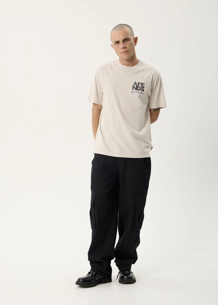 Afends Funnel Retro Tee - Moonbeam