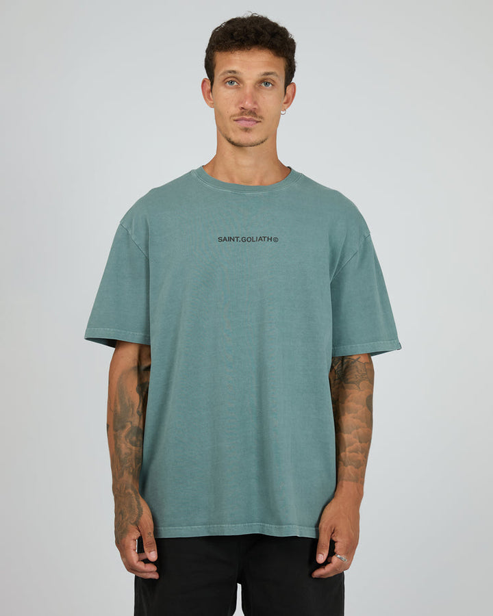 St Goliath ID Tee - Ocean Green