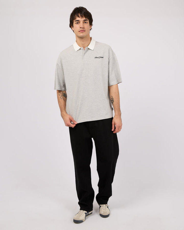 St Goliath Pique Polo - Grey Marle