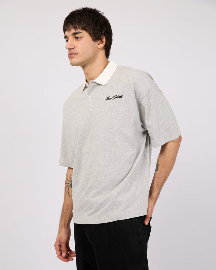 St Goliath Pique Polo - Grey Marle