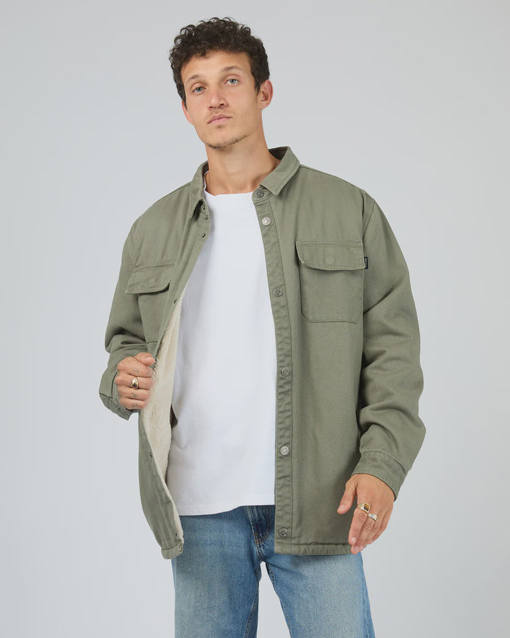 St. Goliath Riot Sherpa Shacket - Khaki