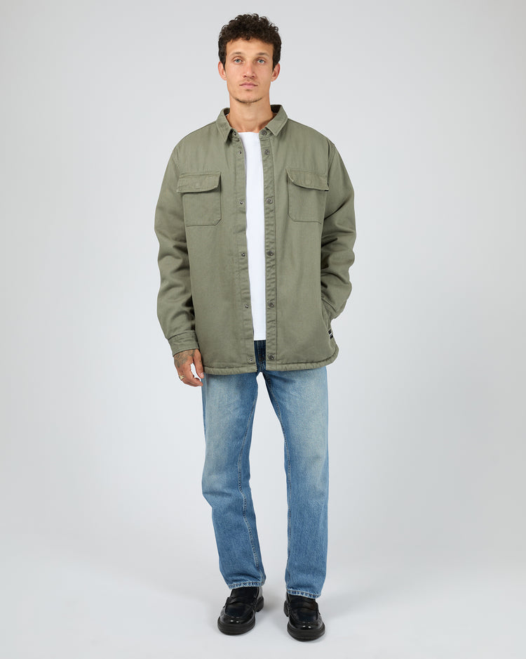 St. Goliath Riot Sherpa Shacket - Khaki