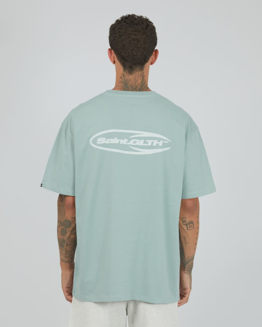 St Goliath Omega Tee - Sky Blue