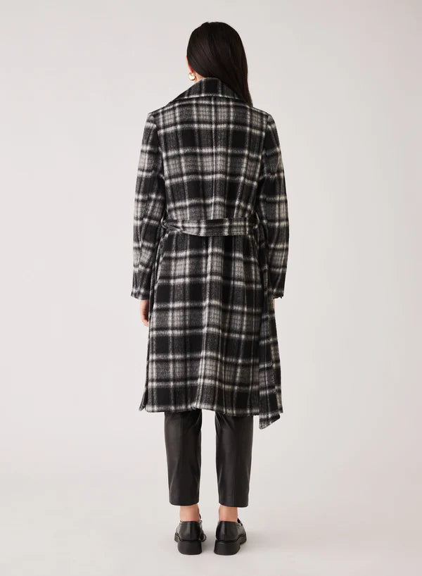 Esmaee Concrete Coat - Black/Check
