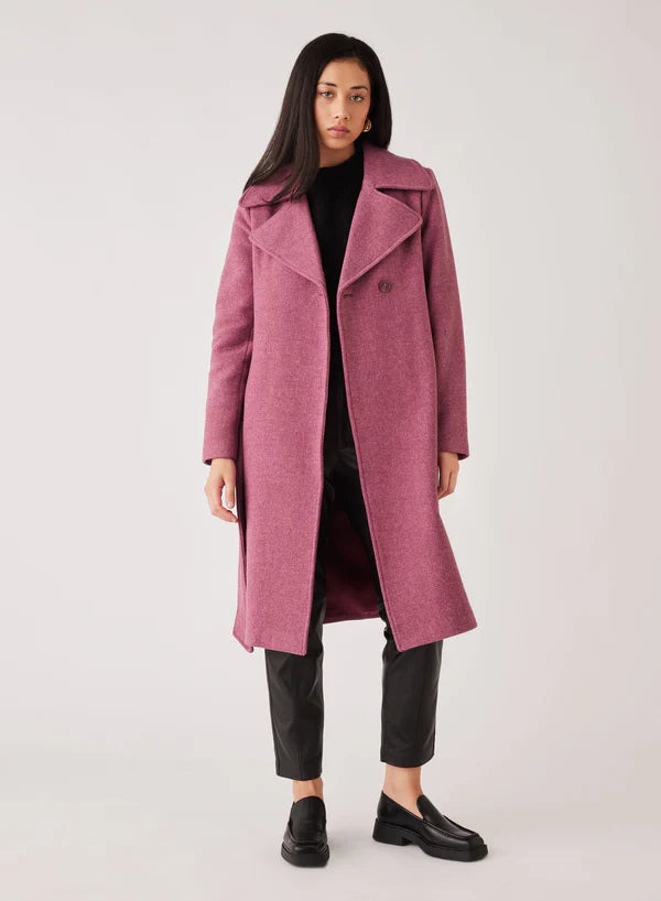 Esmaee Lantern Coat - Berry