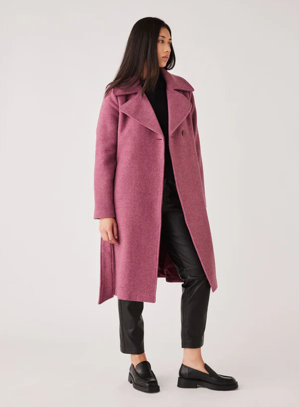 Esmaee Lantern Coat - Berry