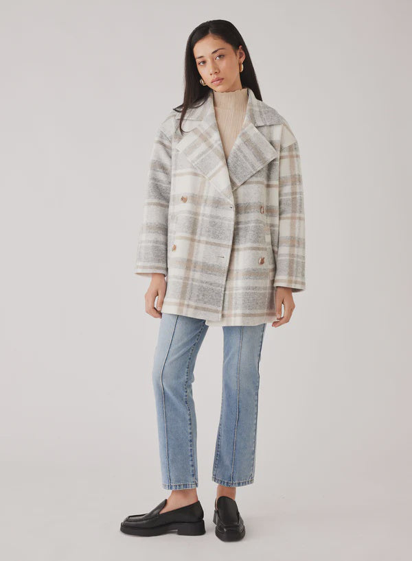 Esmaee Lincoln Coat - Grey Check