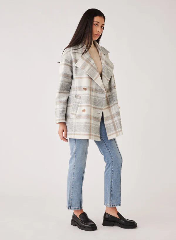 Esmaee Lincoln Coat - Grey Check