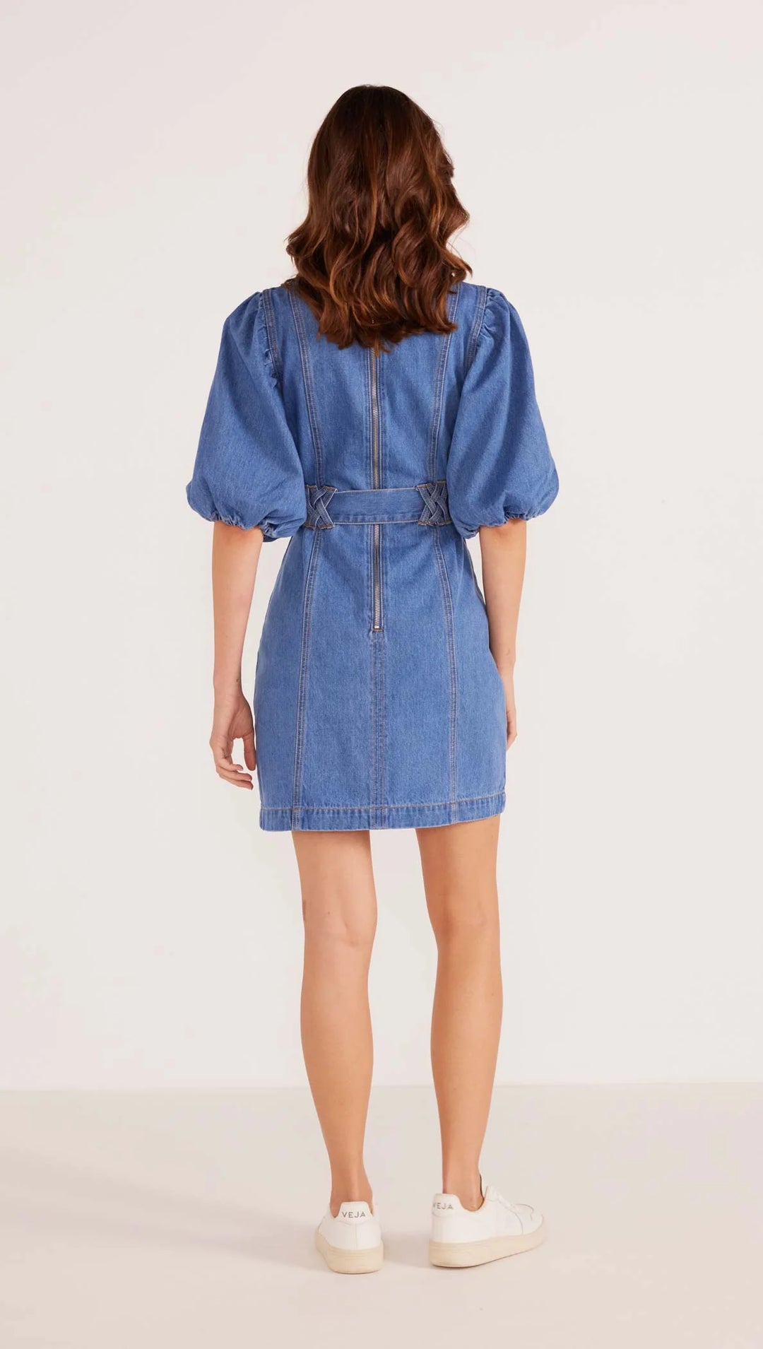 mink pink denim dress Mink Pink Oliver Denim Midi Dress