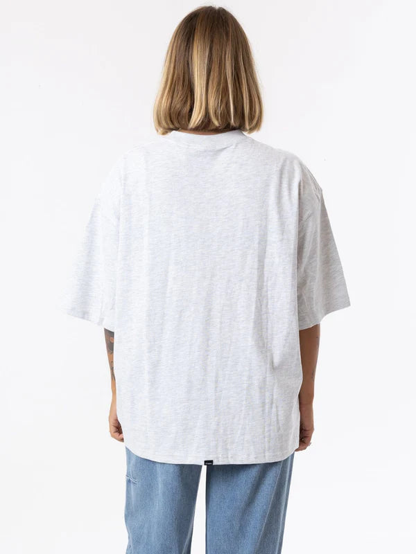 Thrills Full Ride Oversized Tee - White Marle