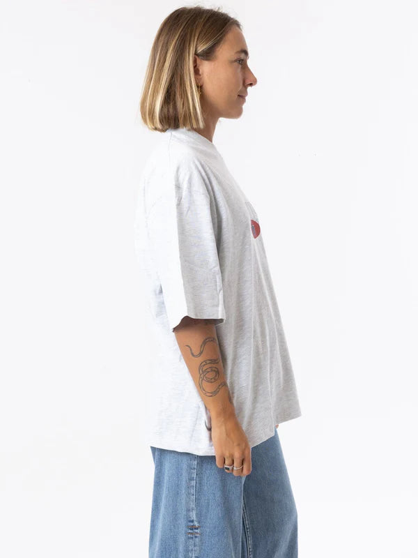 Thrills Full Ride Oversized Tee - White Marle