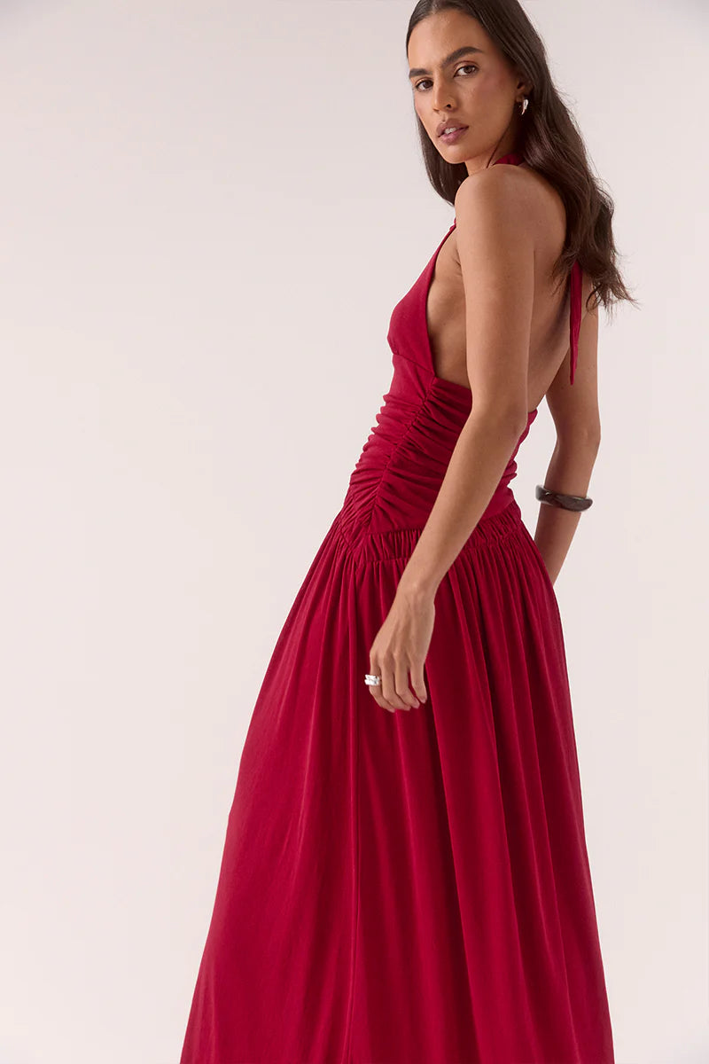 Sovere Alora Maxi Dress-Raspberry