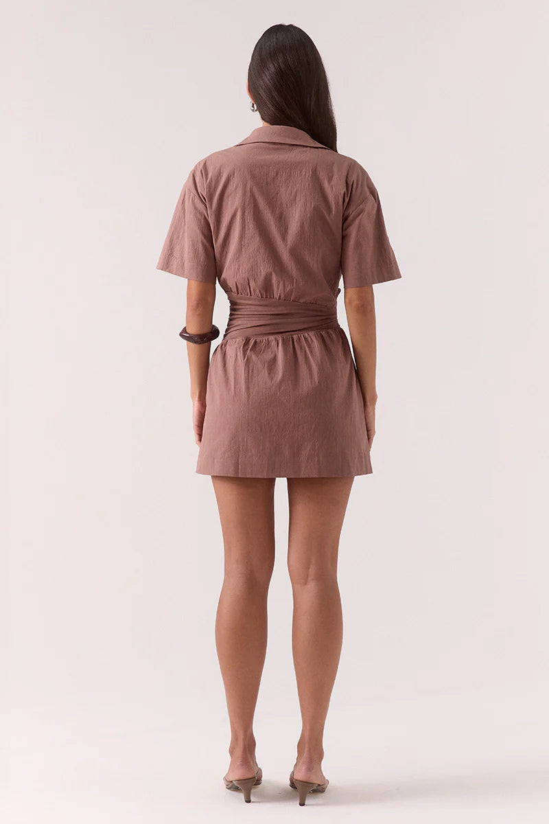 Sovere Atlas Mini Dress-Mocha