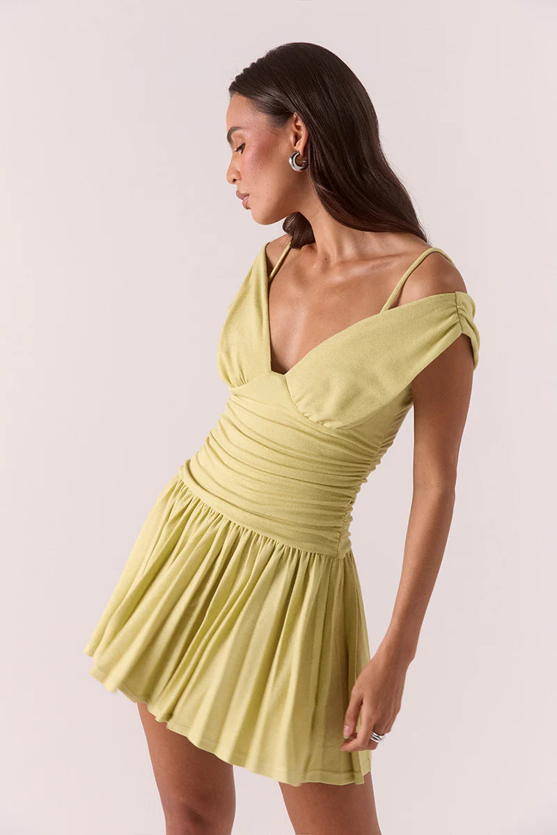 Sovere Dione Mini Dress-Apple