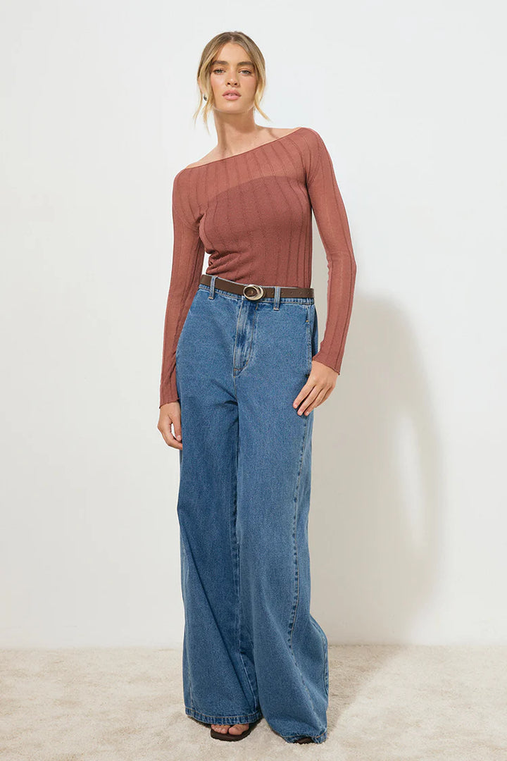 MØN RENN Reflection Knit To - Cognac