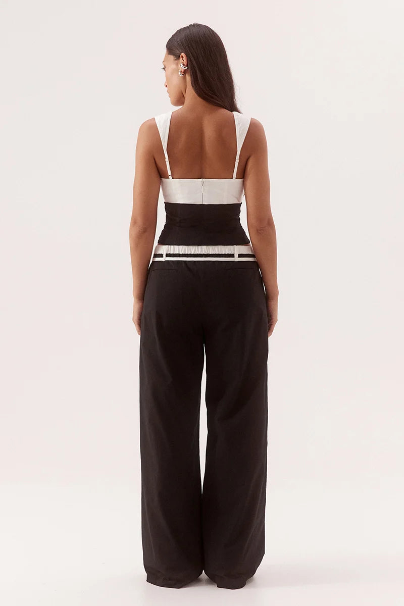 Sovere Britta Bodice - Black/Chalk