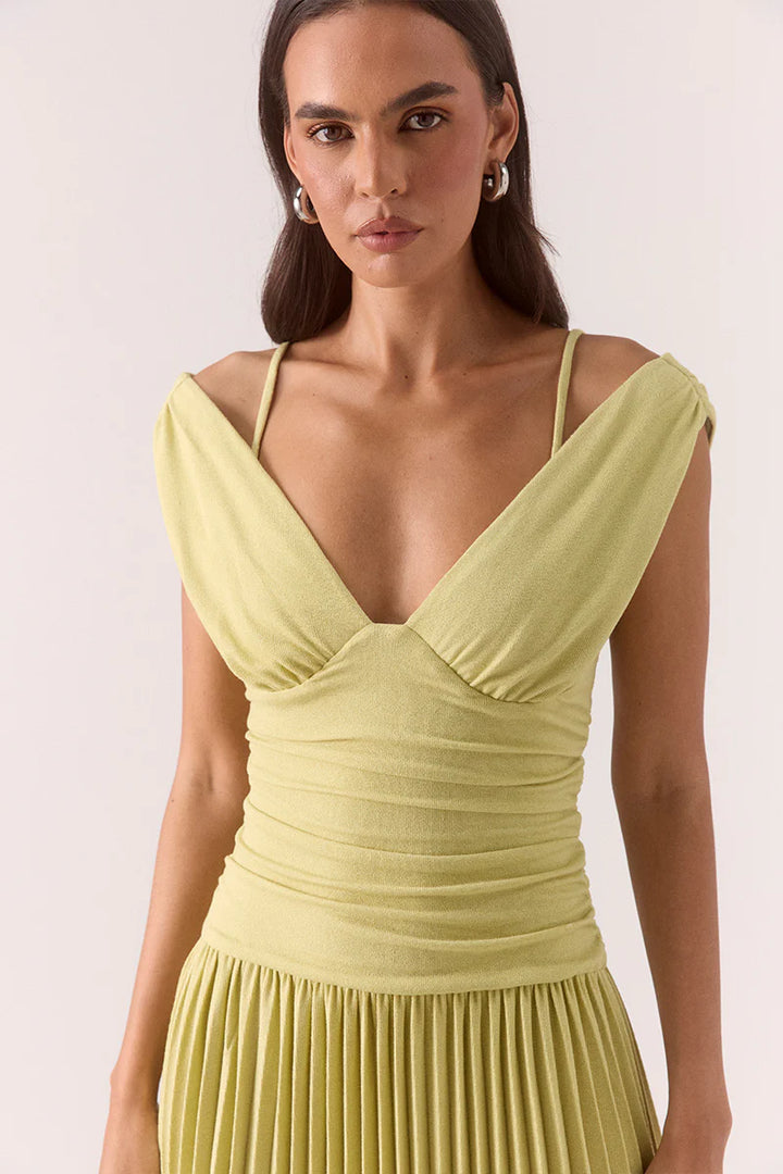 Sovere Dione Mini Dress-Apple