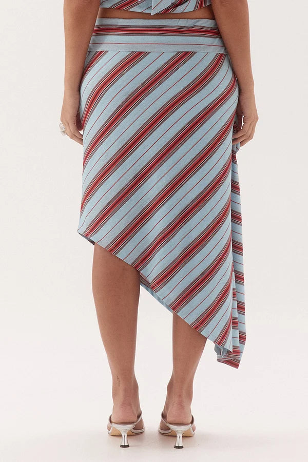 Sovere Zumi Stripe Skirt - Zumi Stripe Blue