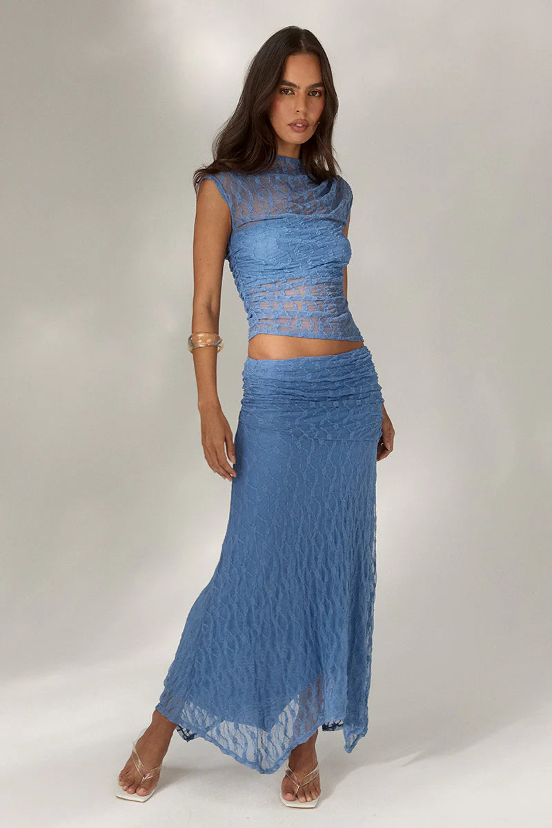 Sovere Lowri Top-Slate Blue