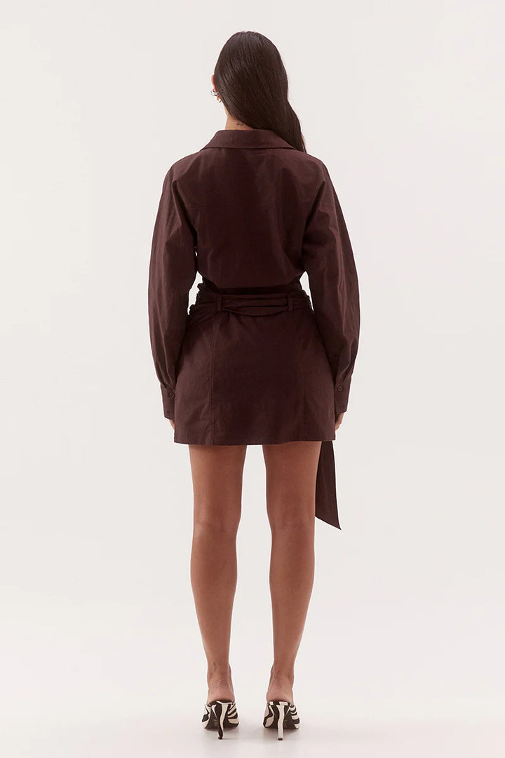 Sovere Marlowe Shirt Dress - Espresso