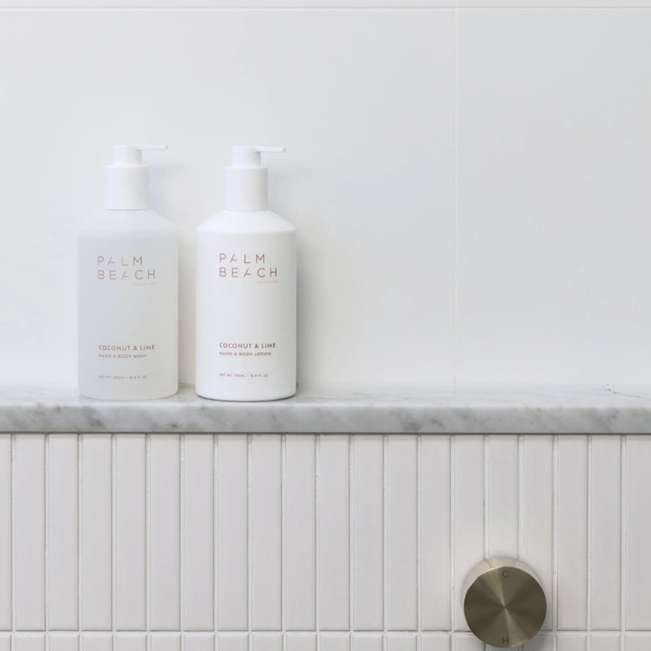 Palm Beach Collection 500ml Hand + Body Wash & 500ml Lotion Set - Coconut & Lime