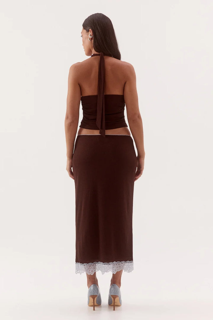 Sovere Harlow Top - Choc/Sky