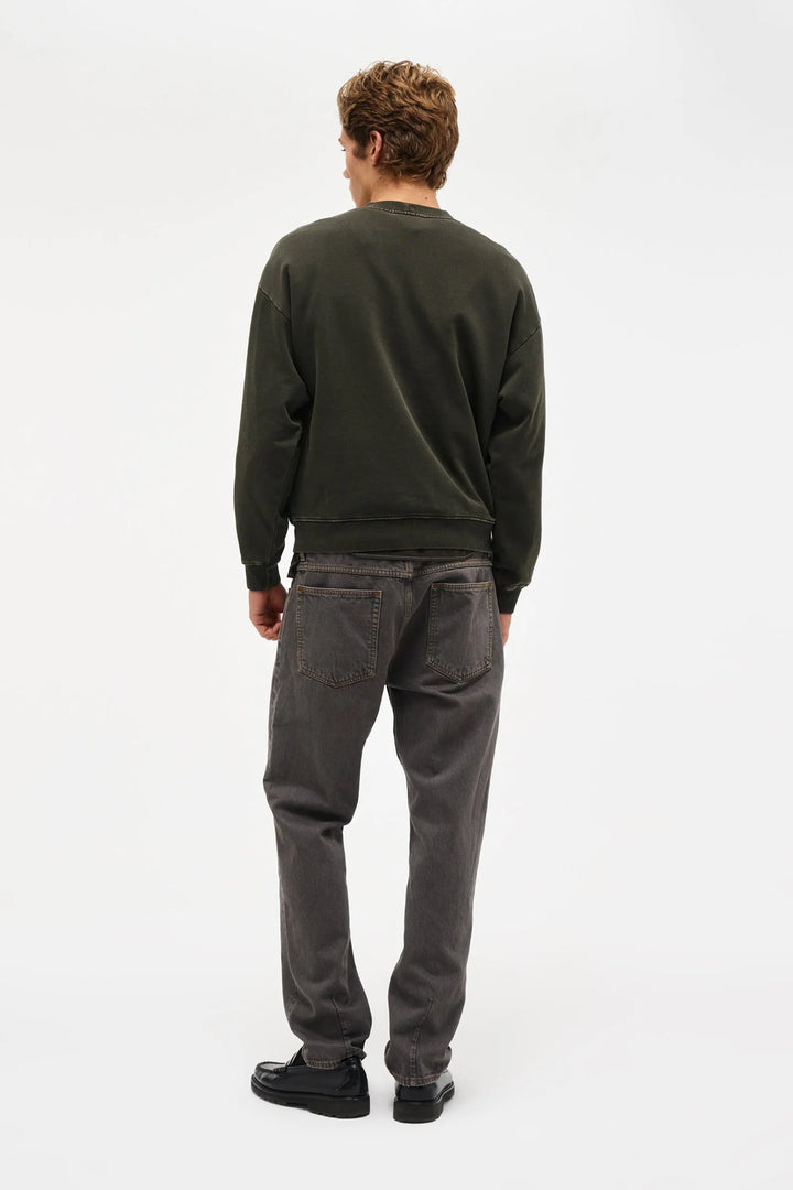 Neuw Denim Wordmark Crew - Dark Military